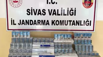 Sivas'ta 2 Bin 510 Paket Kaçak Sigara Ele Geçirildi