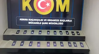 Adana'da Kaçak Cep Telefonu Operasyonu: 30 Cihaz Ele Geçirildi