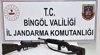 Bingöl'de Jandarma Operasyonunda 6 Tüfek Ele Geçirildi