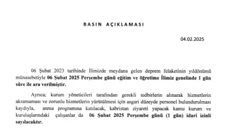 Gaziantep'te Depremin 2. Yıldönümünde Okullar Tatil Edildi