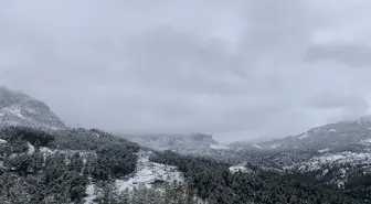 Aladağ'da kar yağışı etkili oldu