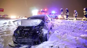 Aksaray'da Zincirleme Trafik Kazasında 1 Yaralı