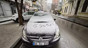 Samsun'da Kar Yağışı Etkili Oluyor