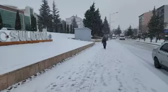 Amasya'nın Suluova İlçesinde Kar Yağışı Hayatı Olumsuz Etkiliyor