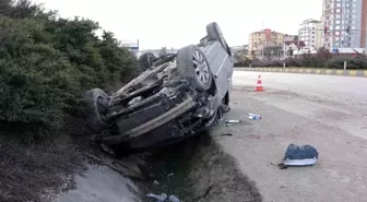 Kastamonu'da Otomobil Takla Attı: İki Kişi Yaralanmadan Kurtuldu