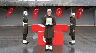 Şırnak'ta Pençe-Kilit Operasyonu bölgesinde şehit olan Binbaşı Yetişen için tören yapıldı