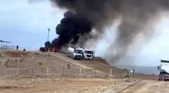 Batman'da Atık Petrol Havuzunda Yangın Kontrol Altına Alındı