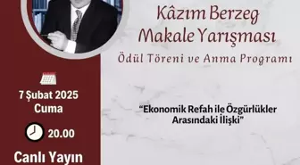 2025 V.Kâzım Berzeg Makale Yarışması ödülleri sahiplerini buldu