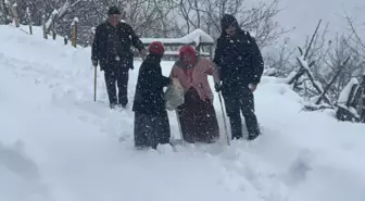 Kardan Dolayı Hastaneye Gidemeyen Kadına Belediyeden Yardım