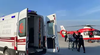 Hamile Kadın Ambulans Helikopterle Hastaneye Sevk Edildi