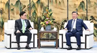 Xi Jinping ve Güney Kore Ulusal Meclis Başkanı Woo Won-shik Görüştü