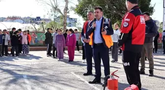 Gazipaşa'da Afet Farkındalık Eğitimi ve Tatbikatı Düzenlendi