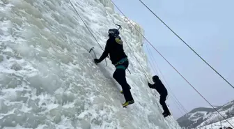 Erzurum'da Buz Tırmanışı Türkiye Şampiyonası Renkli Görüntülerle Başladı