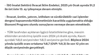 Bakan Bolat: Sanayi üretiminde son 21 ayın en yüksek aylık artışı gerçekleşti