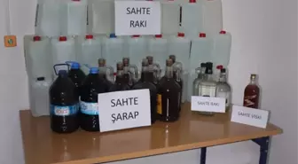 Çanakkale Biga'da 240 Litre Sahte İçki Ele Geçirildi