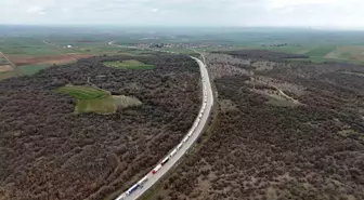 Edirne'de Sınır Kapısında Tır Kuyruğu Mağduriyeti