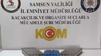 Samsun'da Kaçak Tütün Operasyonu: 184 Paket Gümrük Kaçağı Sigaraya El Konuldu