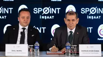 Galatasaray Kulübü ile Spoint İnşaat arasında sponsorluk anlaşması imzalandı