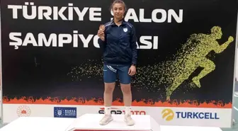 Gülnaz Çetin, U 16 Salon Atletizm Türkiye Şampiyonası'nda Türkiye Üçüncüsü Oldu