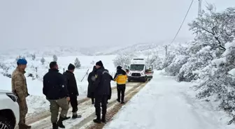 Kar Yağışı Hamile Kadına Zorlu Anlar Yaşattı