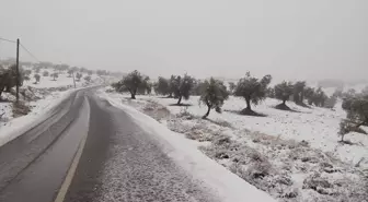 Kilis'te Kar Yağışı Etkili Oldu