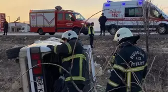 Burdur'da Trafik Kazası: 2 Yaralı