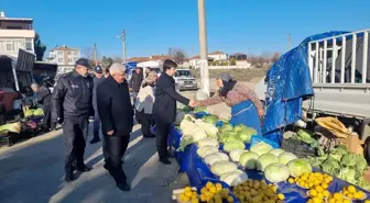 Meriç Kaymakamı Ayte Halk Pazarını Ziyaret Etti