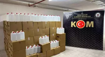 Niğde'de Kaçak Etil Alkol Operasyonu: 4 Bin Litre Ele Geçirildi