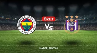 Fenerbahçe Anderlecht maç özeti ve golleri! (VİDEO) Fenerbahçe Anderlecht geniş özeti! Golleri kim attı, maç kaç kaç bitti?