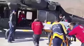 Kalp Krizi Geçiren Hasta Helikopterle Sevk Edildi