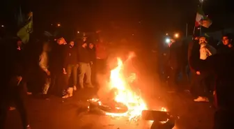 Lübnan, İran uçağına izin vermeyince protesto gösterileri başladı