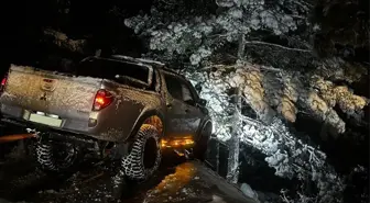 Alanya'da Kar Nedeniyle Mahsur Kalanlar Kurtarıldı