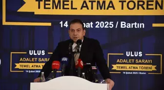 Bakan Tunç, Bartın'da Ulus Adalet Sarayı temel atma töreninde konuştu Açıklaması