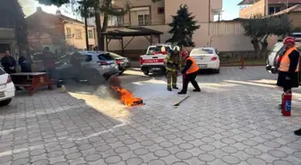 Havran'da Yangın Tahliye Tatbikatı Düzenlendi