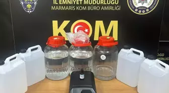 Marmaris ve Bodrum'da 164 Litre Kaçak Etil Alkol Ele Geçirildi