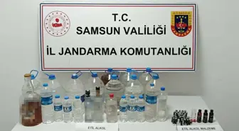 Samsun'da Kaçak Alkol Operasyonu: 55 Litre Etil Alkol Ele Geçirildi