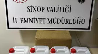 Sinop'un Gerze İlçesinde 20 Litre Etil Alkol Ele Geçirildi