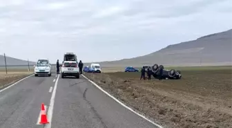 Konya'da Pikap Takla Attı: 3 Yaralı