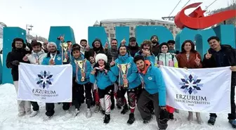 Erzurum Teknik Üniversitesi Kış Spor Oyunları'nda Şampiyonluk Yağmuruna Tutuldu