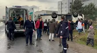 Tekirdağ'da işçi servisi kaza yaptı: 25 yaralı