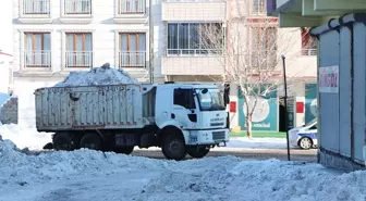 Karlıova'da Kar Temizleme Çalışmaları Devam Ediyor