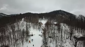 Kartepe'de Hafta Sonu Kış Turizmi Yoğunluğu