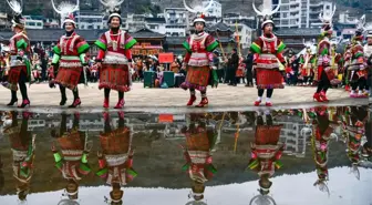 Miao Halkı'ndan Gannangxiang Festivali Kutlamaları