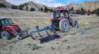 Burdur'da Traktör Devrildi, Sürücü Hayatını Kaybetti