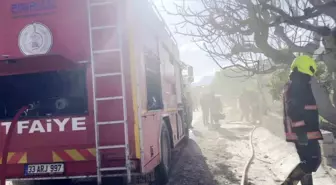 Mersin'de İki Katlı Evde Yangın Çıktı