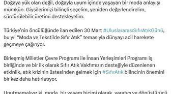 UNEP'ten Uluslararası Sıfır Atık Günü'nde moda ve tekstilde sıfır atık sağrısı