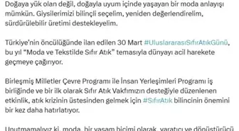 UNEP'ten Uluslararası Sıfır Atık Günü'nde moda ve tekstilde sıfır atık sağrısı