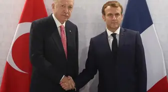 Cumhurbaşkanı Erdoğan, Fransa Cumhurbaşkanı Macron ile görüştü