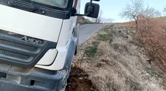 Adıyaman'da Freni Boşalan Beton Mikseri Son Anda Durdu