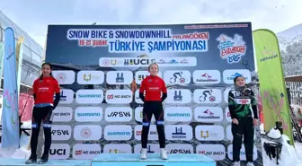 Kayserili Sporcular Snowbike Türkiye Şampiyonası'nda Yıldız Kadınlar Kategorisinde Dominasyonu Sağladı